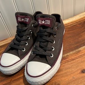 Like New LIMITED EDITION CONVERSE Chunk Taylor Gray Shimmer Shoes-Worn Once